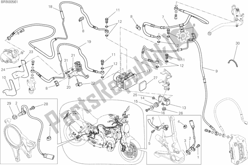 Todas las partes para Sistema Antibloqueo De Frenos (abs) de Ducati Monster 1200 2019