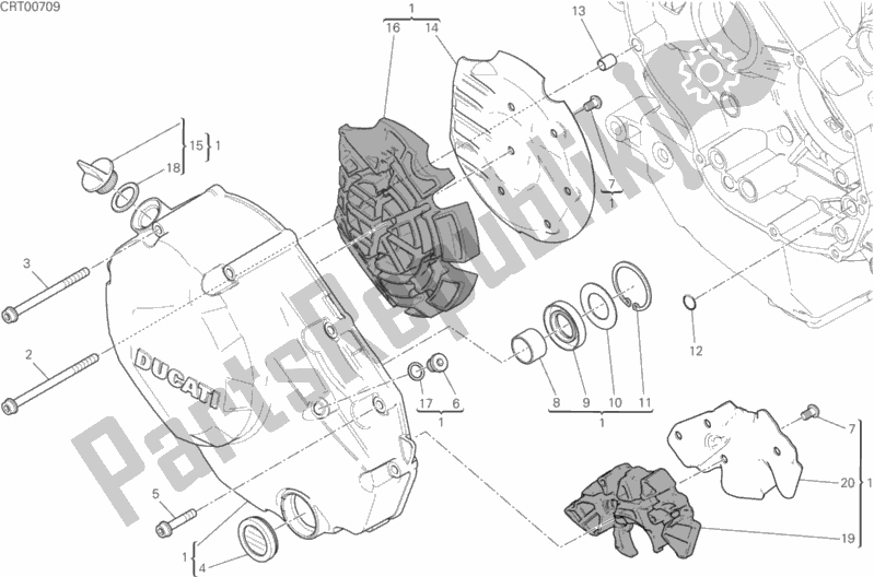 Todas las partes para Tapa Del Embrague de Ducati Monster 1200 2019