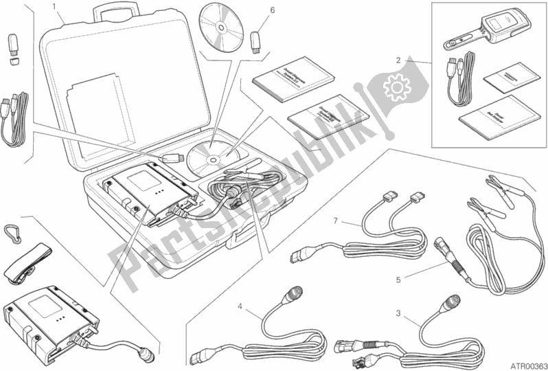 Todas as partes de Testador Dds (2) do Ducati Monster 1200 2019