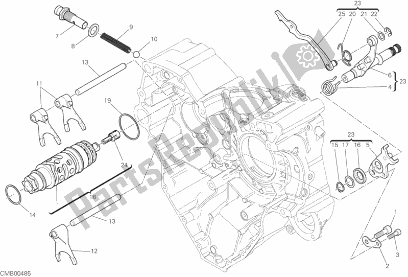 Todas las partes para Shift Cam - Horquilla de Ducati Monster 1200 2019