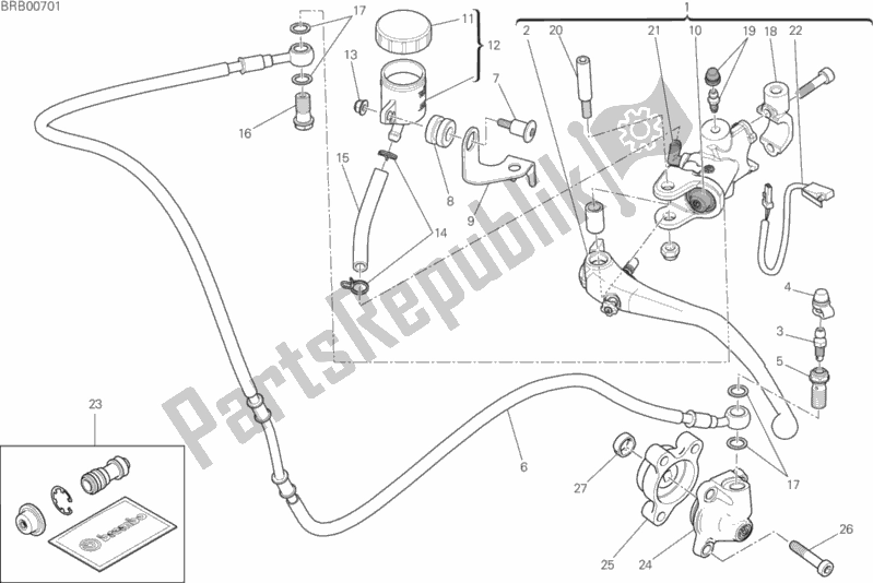 Alle onderdelen voor de Koppeling Controle van de Ducati Monster 1200 2020
