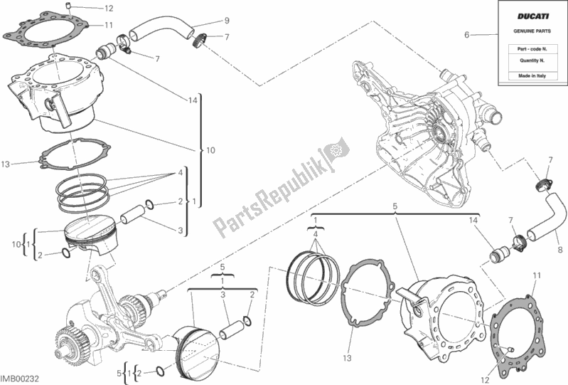 Todas las partes para Cilindros - Pistones de Ducati Monster 1200 2020