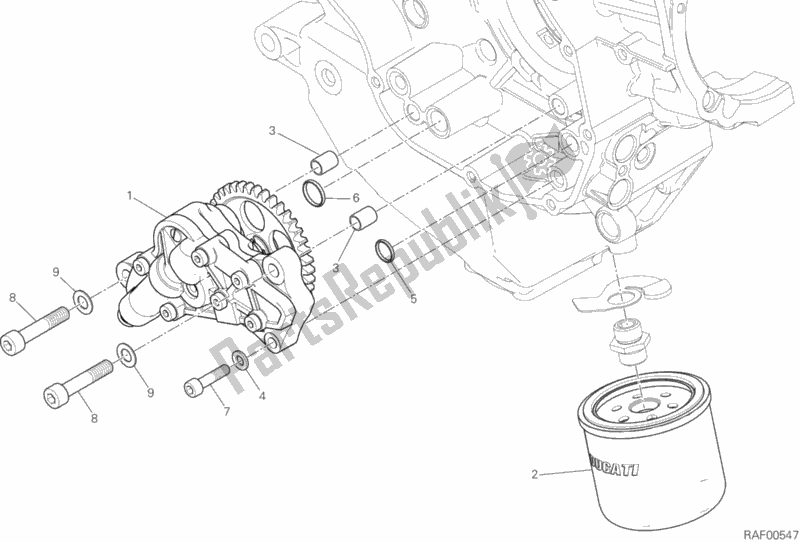 Todas las partes para Filtros Y Bomba De Aceite de Ducati Monster 1200 2020