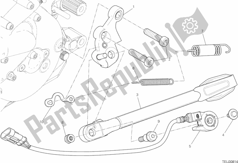 Wszystkie części do Stoisko Z Boku Ducati Monster 1200 2020
