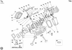 Vertical cylinder head