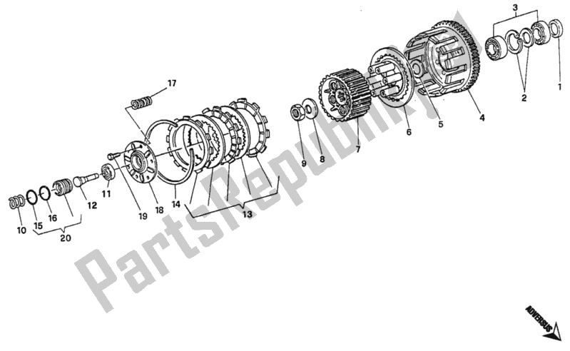 Todas las partes para Embrague de Ducati Monster 400 1995