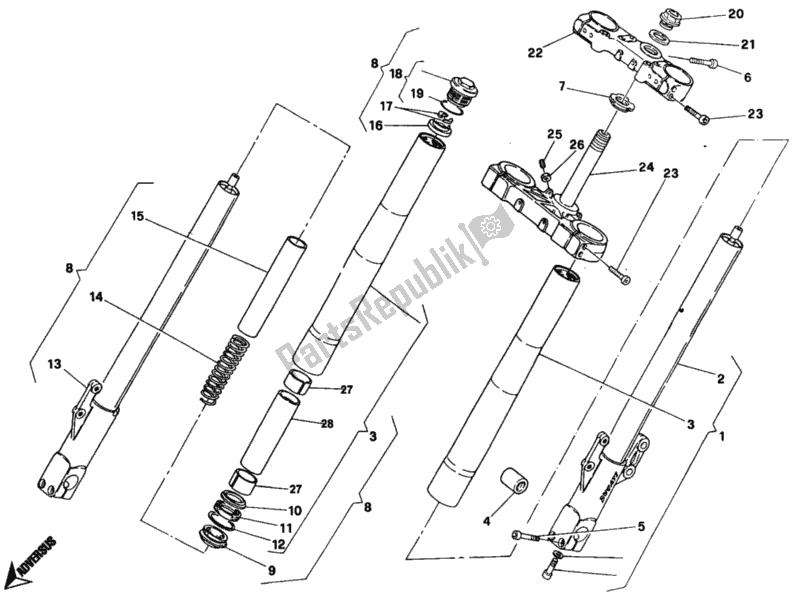 Tutte le parti per il Forcella Anteriore del Ducati Monster 400 1995