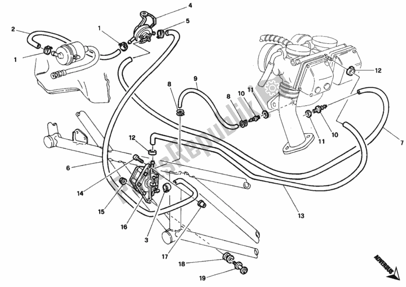 Todas las partes para Bomba De Combustible Dm 001756 de Ducati Monster 400 1995