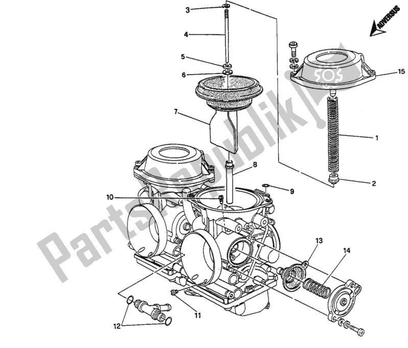 Todas las partes para Piezas De Repuesto Del Carburador de Ducati Monster 400 1996