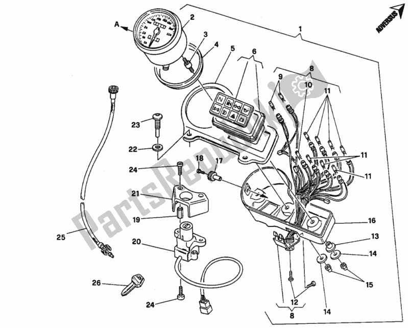 Tutte le parti per il Metro del Ducati Monster 400 1996