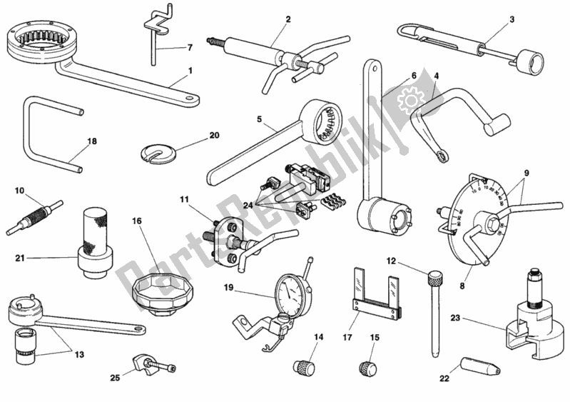 Toutes les pièces pour le Outils De Service D'atelier du Ducati Monster 400 1996