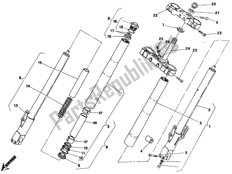 Todas las partes para Tenedor Frontal de Ducati Monster 400 1997