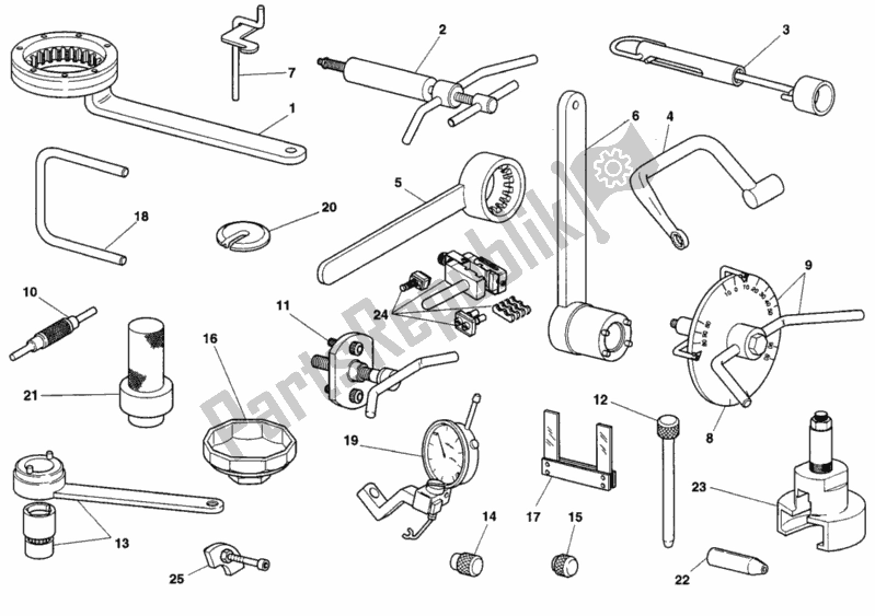 All parts for the Workshop Service Tools of the Ducati Monster 400 1997