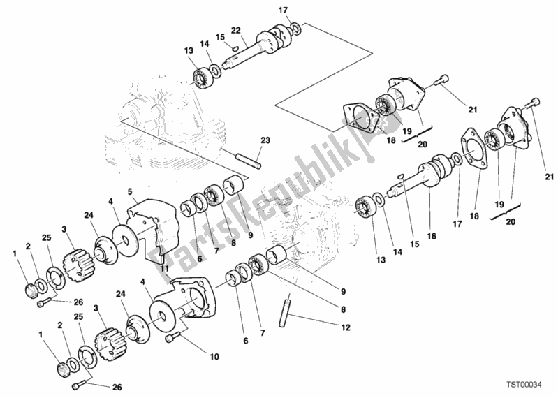 Tutte le parti per il Albero A Camme del Ducati Monster 400 2000