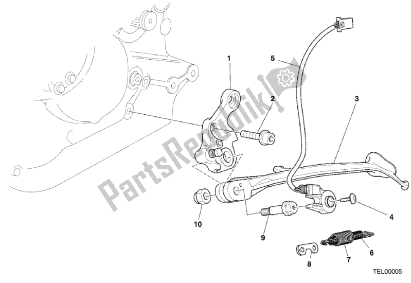 Todas las partes para Costado de Ducati Monster 400 2000