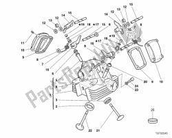 Vertical cylinder head