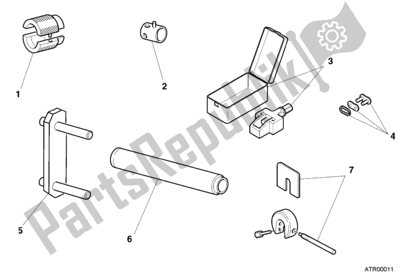 Tutte le parti per il Strumenti Di Servizio Di Officina, Telaio del Ducati Monster 400 2000
