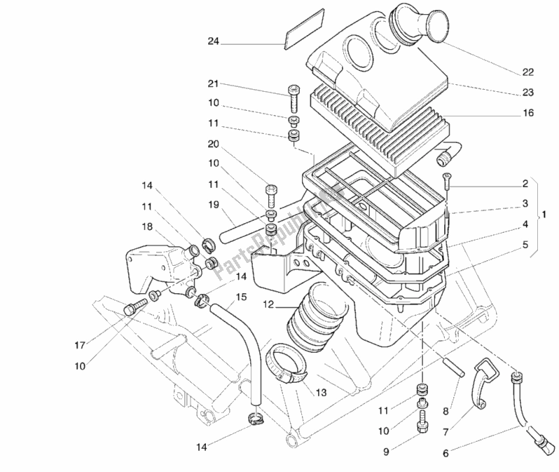 Tutte le parti per il Presa del Ducati Monster 400 2001