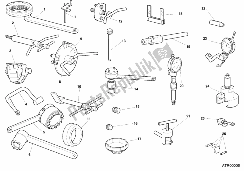 All parts for the Workshop Service Tools, Engine of the Ducati Monster 400 2001