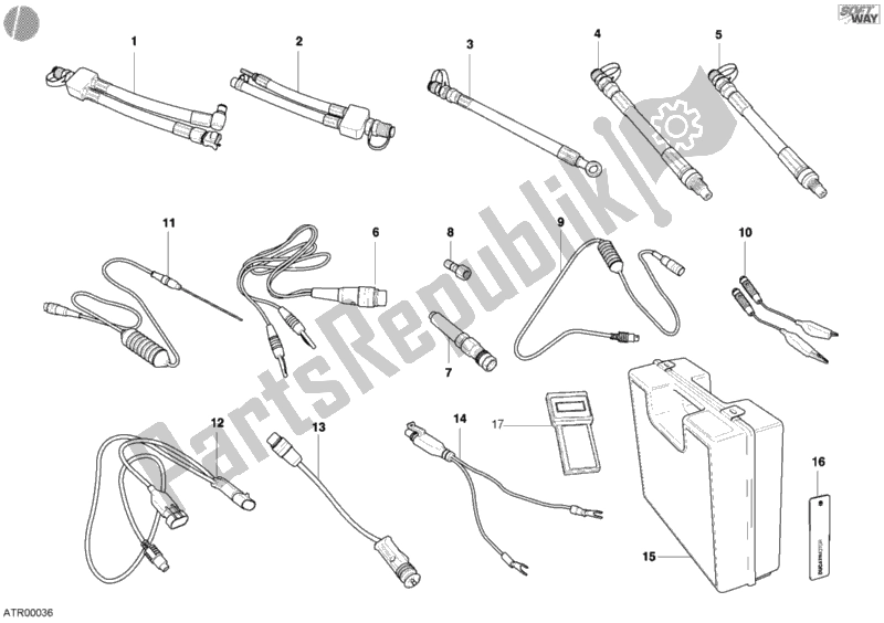 Tutte le parti per il Strumento Di Controllo Della Pressione del Ducati Monster 400 2002