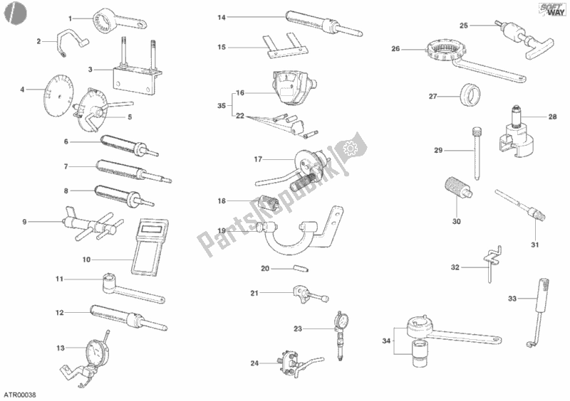 All parts for the Workshop Service Tools, Engine of the Ducati Monster 400 2002