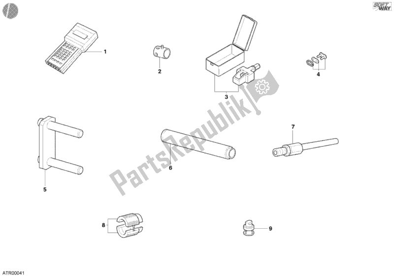 Tutte le parti per il Strumenti Di Servizio Di Officina, Telaio del Ducati Monster 400 2002