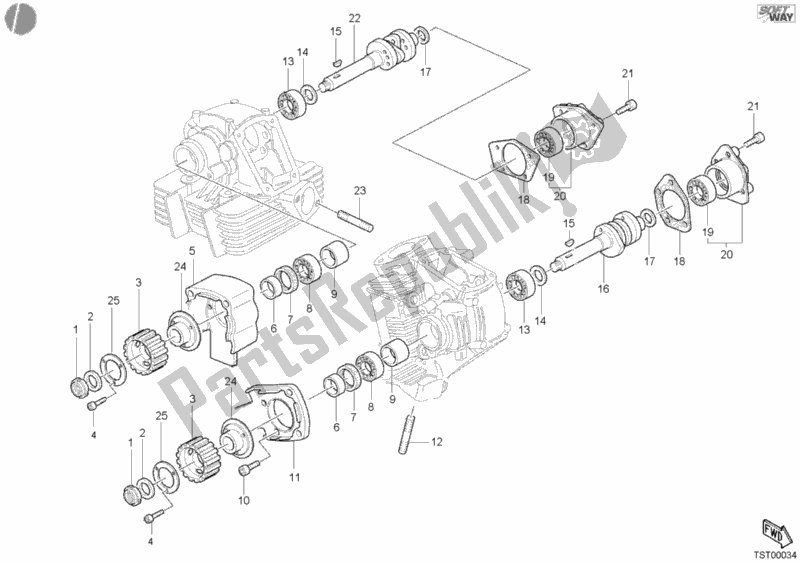 Todas las partes para árbol De Levas de Ducati Monster 400 2003