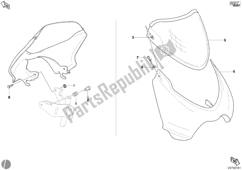 Tutte le parti per il Cuffia del Ducati Monster 400 2003