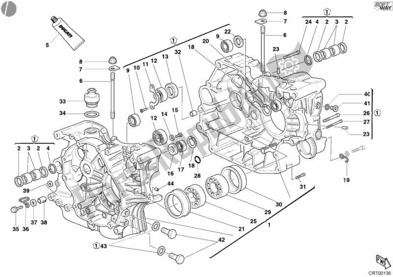 Tutte le parti per il Carter del Ducati Monster 400 2003