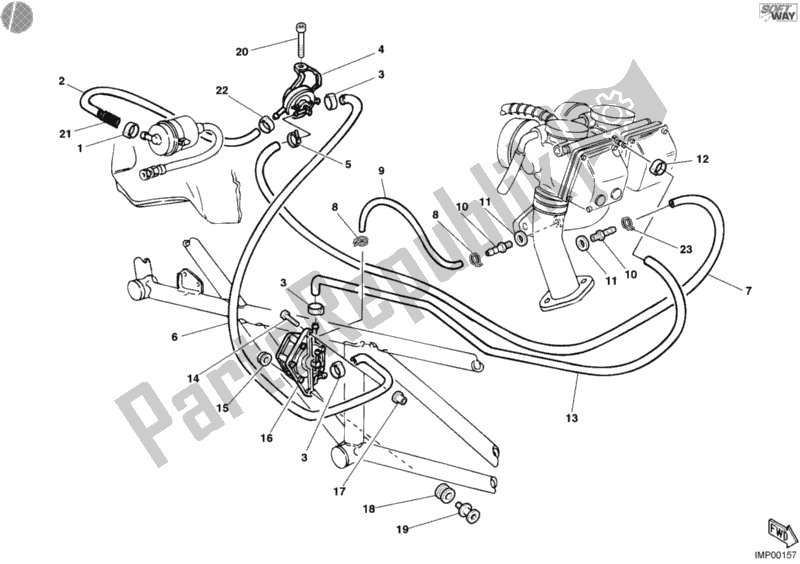 Tutte le parti per il Pompa Di Benzina del Ducati Monster 400 2003