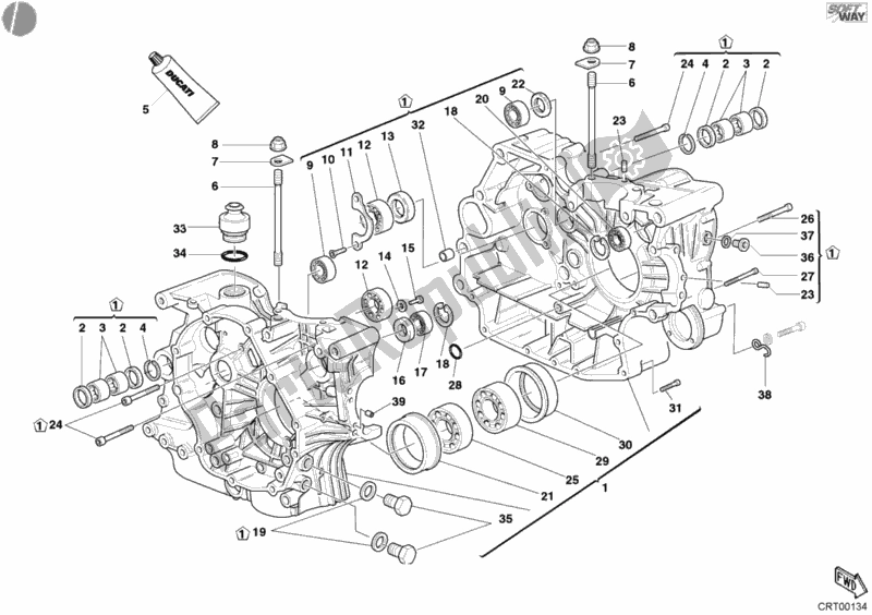 Tutte le parti per il Carter del Ducati Monster 400 2004