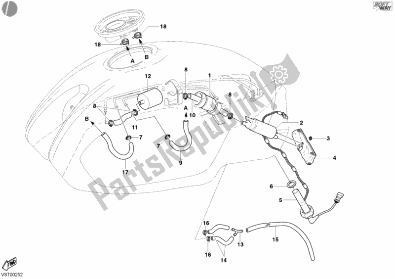 Tutte le parti per il Pompa Di Benzina del Ducati Monster 400 2004