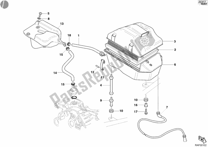 Todas las partes para Consumo de Ducati Monster 400 2004