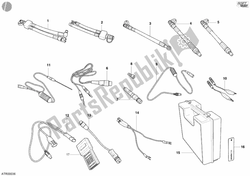 Tutte le parti per il Strumento Di Controllo Della Pressione del Ducati Monster 400 2004