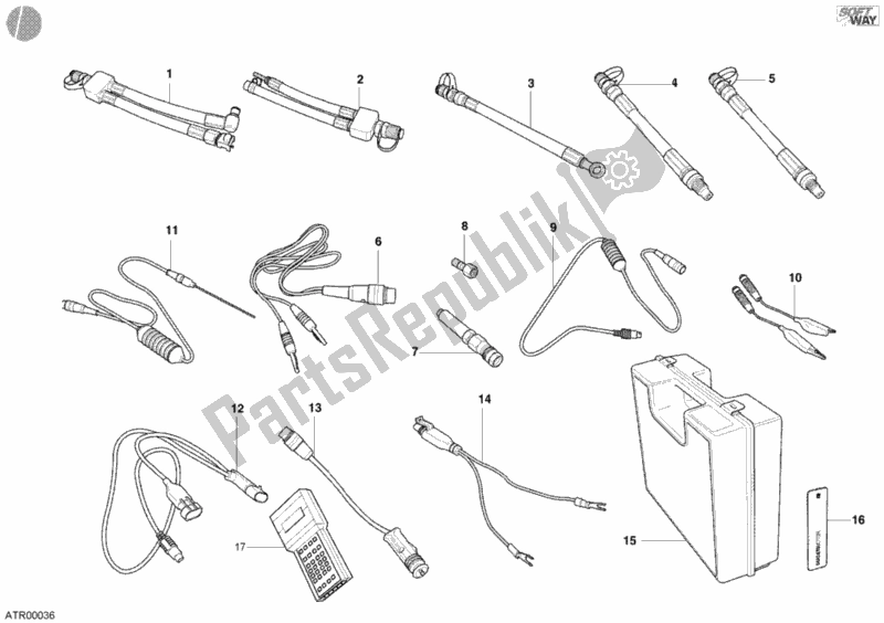 Todas las partes para Instrumento De Control De Presión de Ducati Monster 400 2005