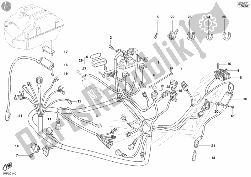 Todas las partes para Arnés De Cableado de Ducati Monster 400 2005