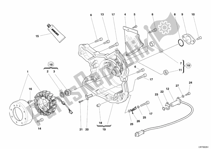 Todas las partes para Cubierta Del Generador de Ducati Monster 400 2007