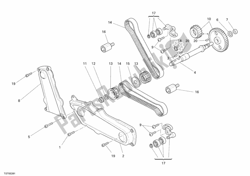 Todas las partes para Correa Dentada de Ducati Monster 400 2007