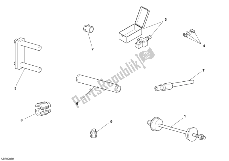 All parts for the Workshop Service Tools, Frame of the Ducati Monster 400 2007