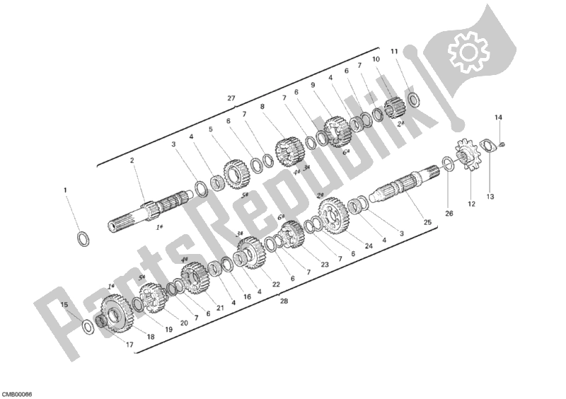 Tutte le parti per il Riduttore del Ducati Monster 400 2008