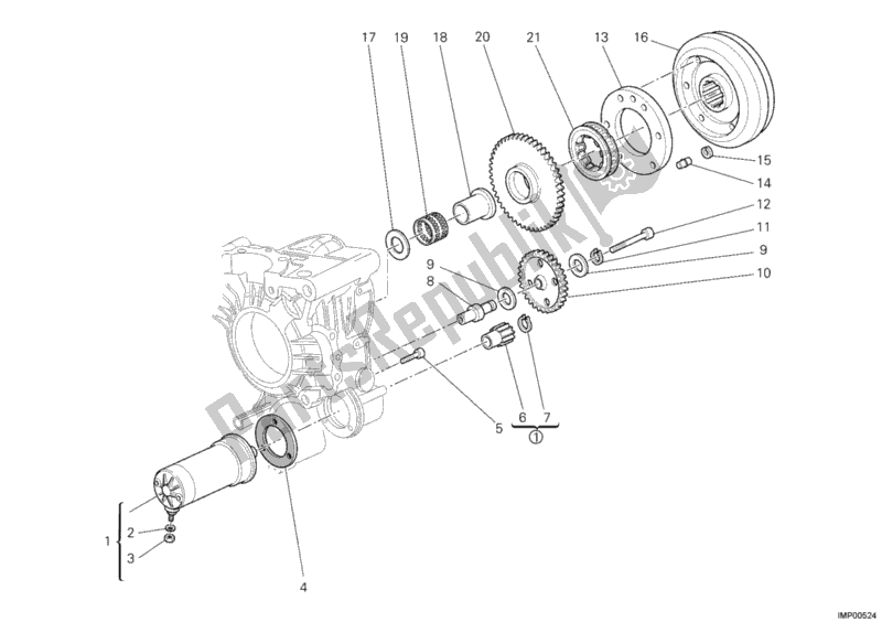 Tutte le parti per il Motore Di Avviamento del Ducati Monster 400 2008