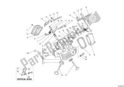 Vertical cylinder head