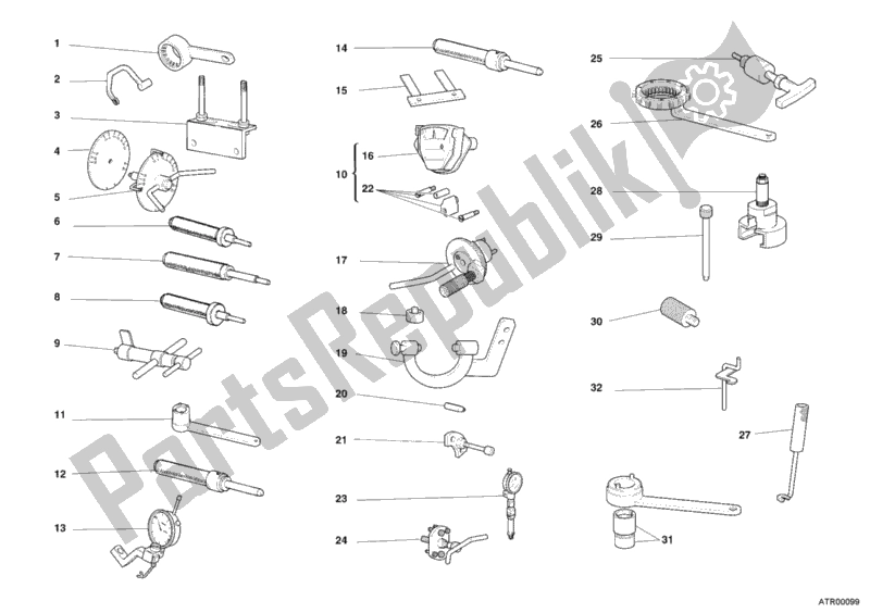 All parts for the Workshop Service Tools, Engine of the Ducati Monster 400 2008