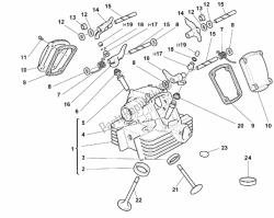 Vertical cylinder head