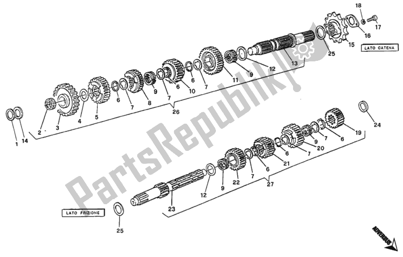 Todas las partes para Caja De Cambios de Ducati Monster 600 1993