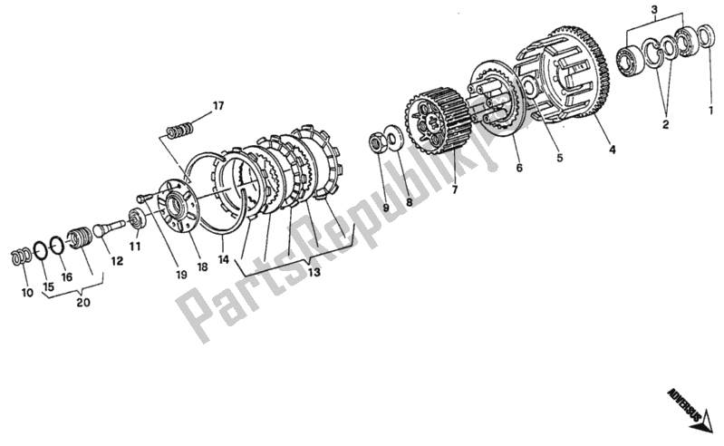 Todas las partes para Embrague de Ducati Monster 600 1994