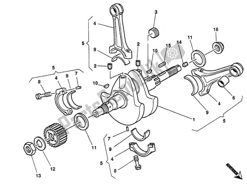 Todas las partes para Cigüeñal de Ducati Monster 600 1994