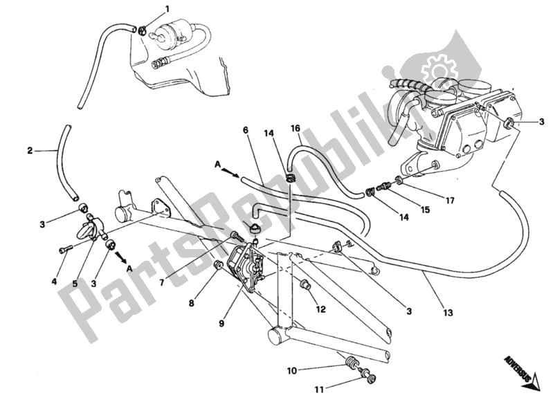 Tutte le parti per il Pompa Benzina <006829 del Ducati Monster 600 1994