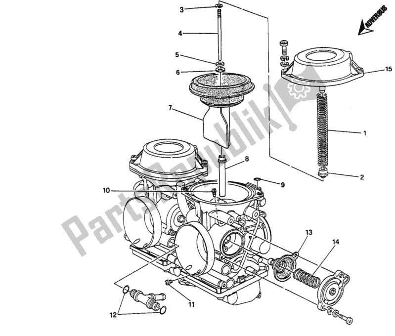 Todas las partes para Piezas De Repuesto Del Carburador de Ducati Monster 600 1996