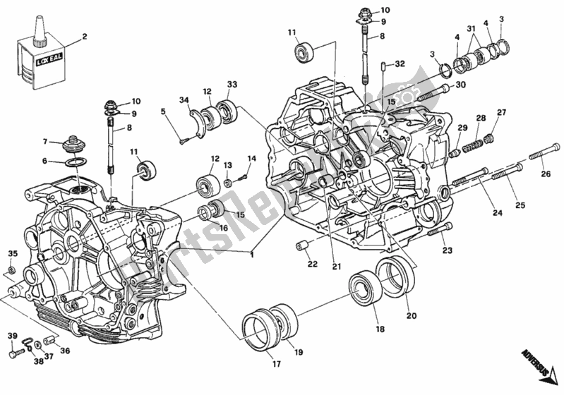 Todas las partes para Caja Del Cigüeñal de Ducati Monster 600 1996